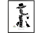 Personalized Little Boy Print - Framed
