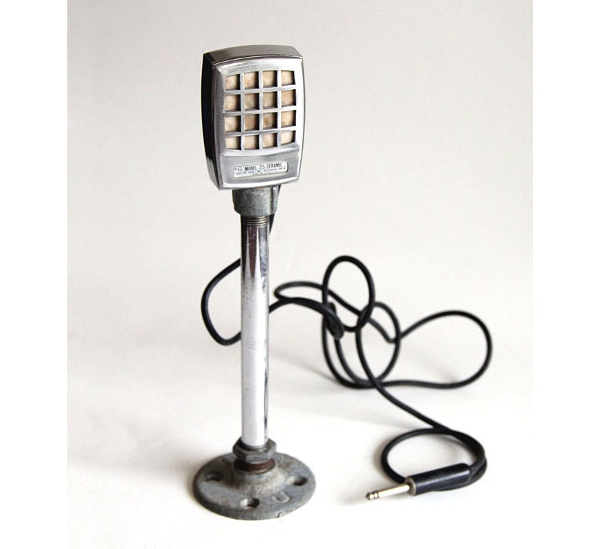Vintage Electro Voice Microphone 715 Model by albrechtsantiques