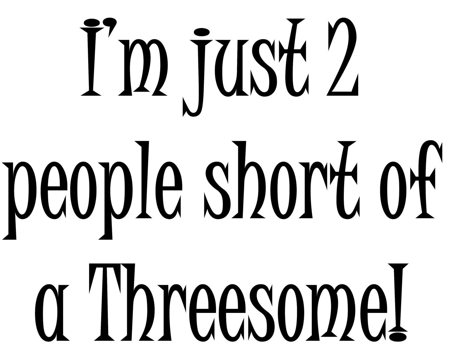 THREESOME t-shirt