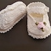 Crochet Mary Jane Booties 0 - 3 mo.