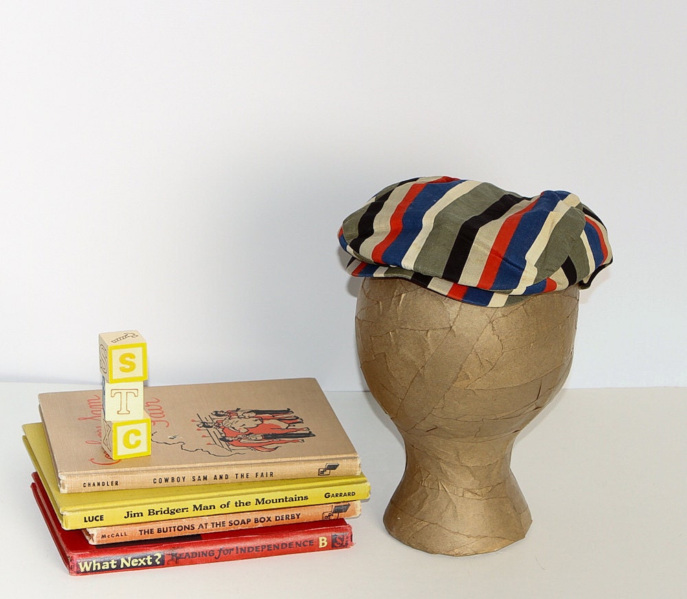 vintage 40s / 50s Toddler Newsboy Cap