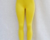 Yellow Knit Leggings Organic Womens Clothing Pants Eco Clothing