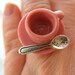 Handmade, OOAK, Teacup, saucer, adjustable, Ring, pink, silver, by NewellsJewels on etsy