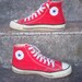 Converse All Stars Chuck Taylor Red High Top Sneakers Vintage USA Mens