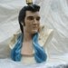 Iconic Elvis Lamp Bust Life Size Baby Blue