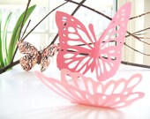 20 Assorted Multi-color Butterflies, Pink, Butterfly, Paper, Cutout, Wall, 3D, Nursery, Baby, Wedding Decor,Girls Room, Cardstock