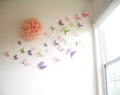 20 Butterflies, 3D Butterfly Wall Art, 3D Butterflly Wall Decor, Nursery, Baby Shower, Girls Room, Cardstock, Eco-friendly