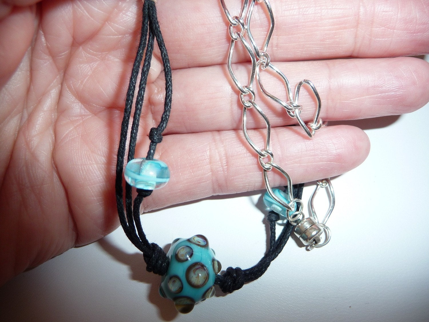 Leather necklace