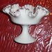 Vintage Fenton Silvercrest Milkglass Flared/Rippled Compote-Candy Dish