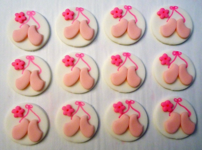 Fondant Cupcake Toppers - Ballet Shoes Il_570xn