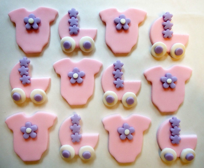 Fondant Cupcake Toppers - Baby Girl Il_570xn