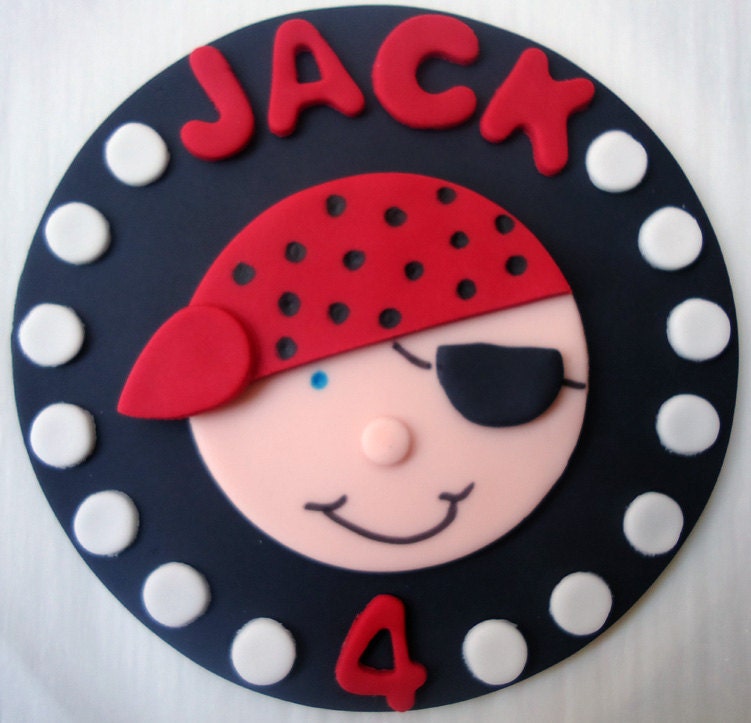 Fondant Cake Topper - Pirate Il_570xn