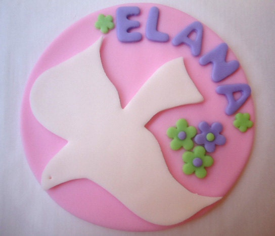 Fondant Cake Topper - Baptism, Christening, Confirmation Il_570xn