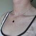Jet Necklace - black swarovski crystal solitaire teardrop briolette gold filled - simple bridesmaid or everyday jewelry - adenandclaire