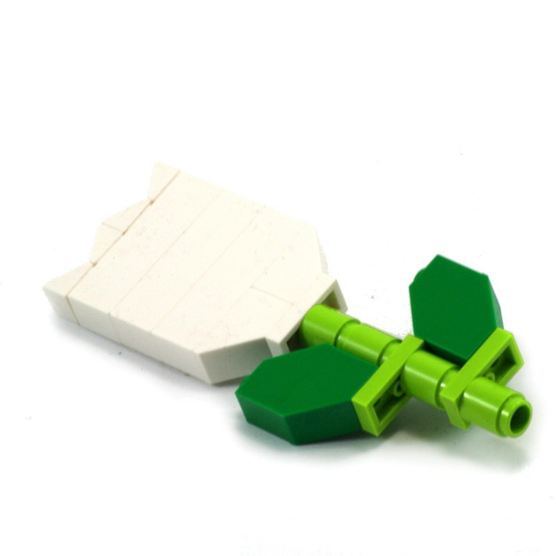 Tulip - big flower brooch made with LEGO bricks