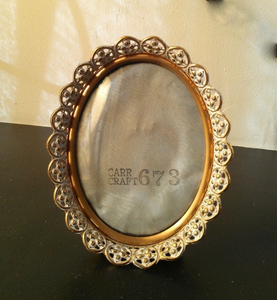 Antique Picture Frame with Convex Glass and by SecretWindowMirrors