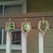 Oval Wall Mirror Set of Three in Rosy Gold