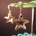 Golden shadow Starfish Swarovski crystal earrings - Free US shipping