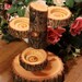 Tiered Log Votive Candle Holder Stand Rustic Wedding / Home Decor Candle Tree