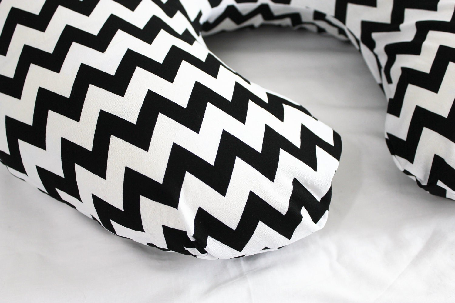 Reserved for Chelsea - Black and White Chevron Boppy Cover