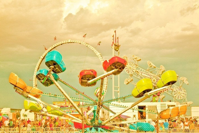 carnival photography,vintage style carnival photography print,county fair,fairground ride,colorful carnival photo,nursery wall art