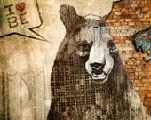 I Heart Berlin Bear - 8x8  Fine Art Print