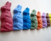 ECO Friendly Kids Handmade SOY CRAYON Spring Forest  Bunnies (Set of 8)