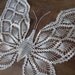 Vintage Butterfly Doily Spring Farmhouse Romantic Home Decor Handmade Large