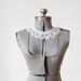 1950's WHITE LACE KNIT Collar for Sweater / Cardigan / Blouse / Dress