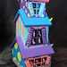 Bright Hand Painted Cartoon Style Birdhouse