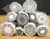 Polymer clay lace doilies tutorial: how to make a millefiori cane