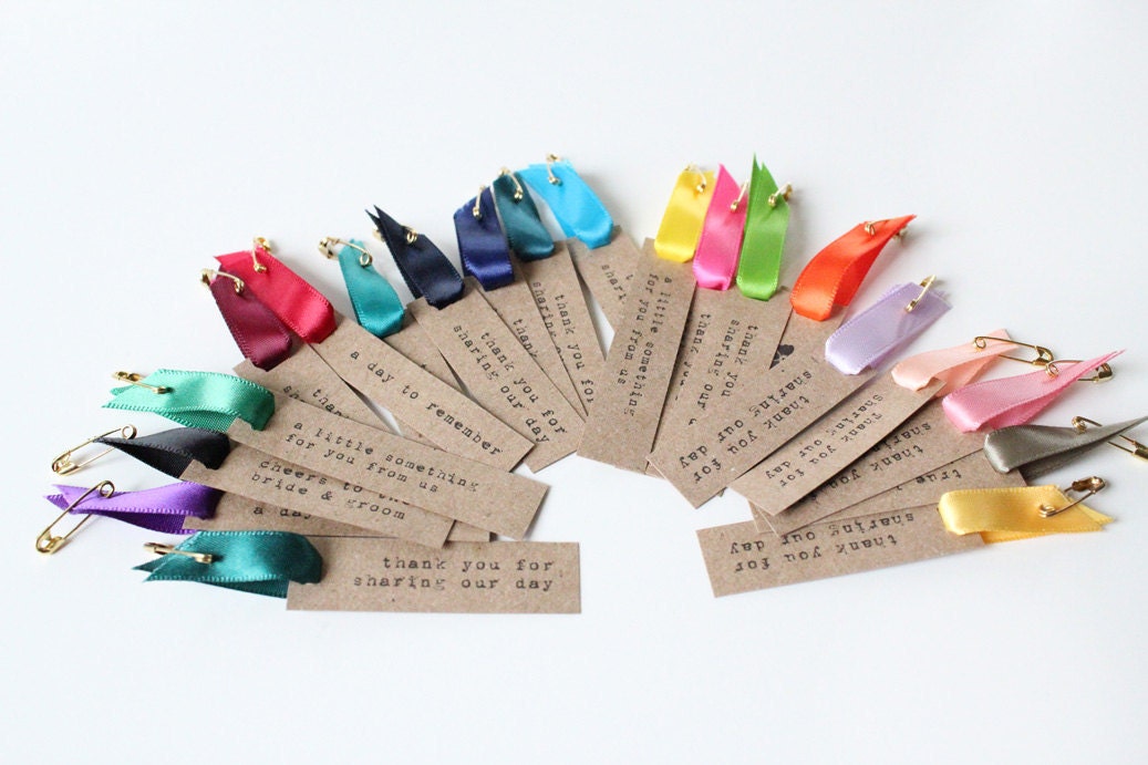 Custom Hang Tags With Satin Ribbon - Set of 24
