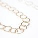 14k Gold Filled Circle Link Long Layering Chain - Lafayette