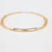 Curved Bar Bracelet - 14k Gold Filled Bar - Multi Chain Bracelet