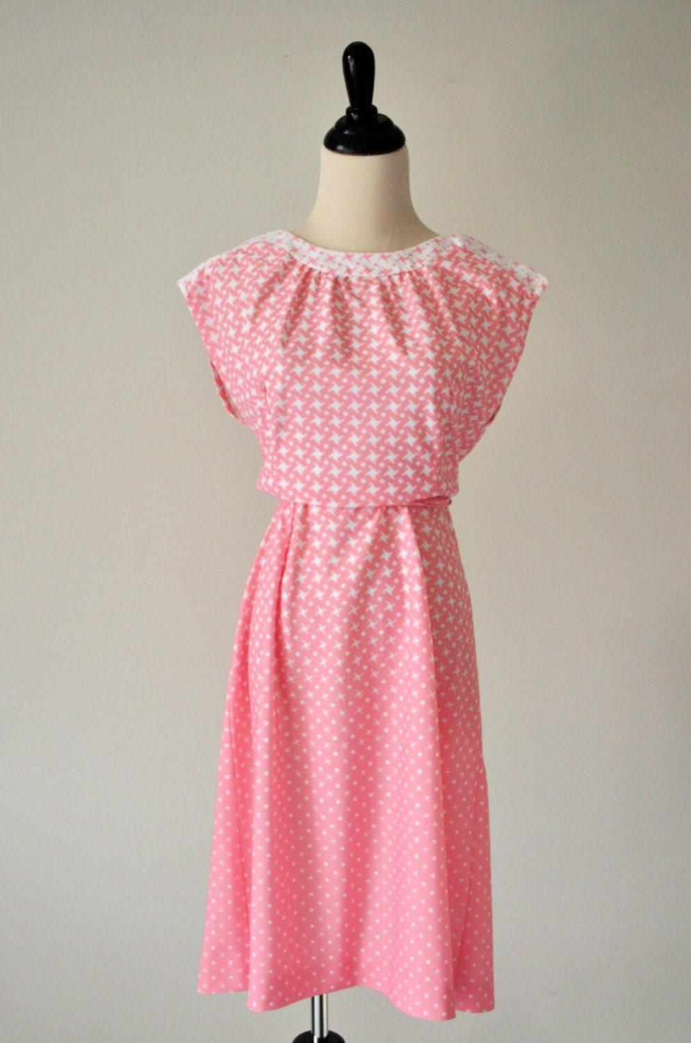 RESERVED - SALE - Sitting PRETTY on the Porch Pink Summer Sundress