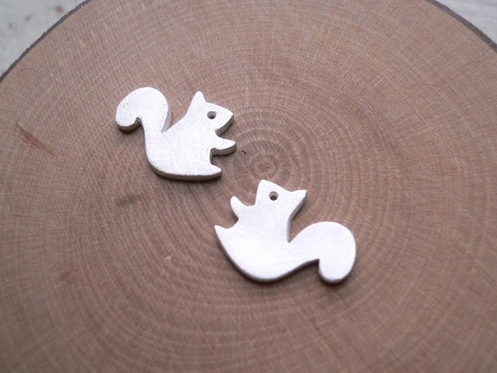 Forest Squirrel Earring - silver stud earrings - animal jewelry