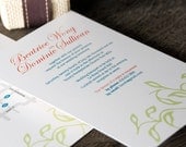 Soft-Spoken I eco-friendly wedding invitation set. DIY printable template