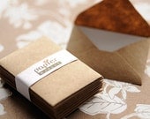 Mini kraft paper envelope, super cute, set of 50, great for wedding reception and party