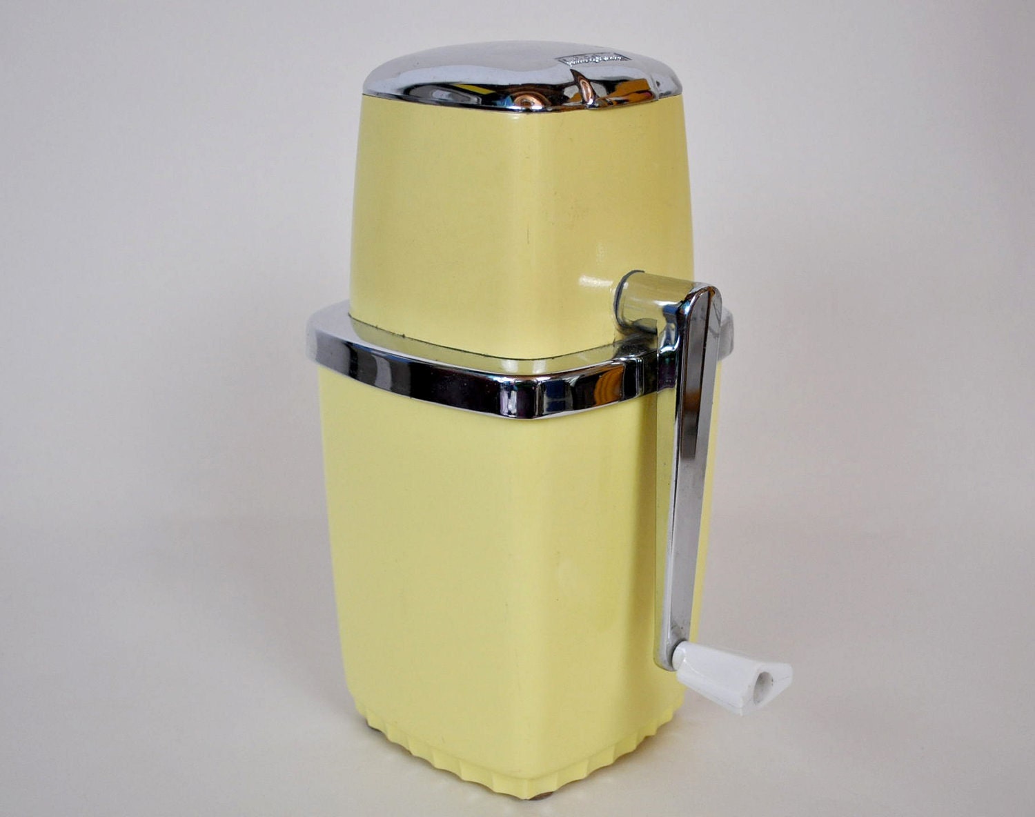 Manual Ice Crusher Vintage Yellow by antiquarium on Etsy