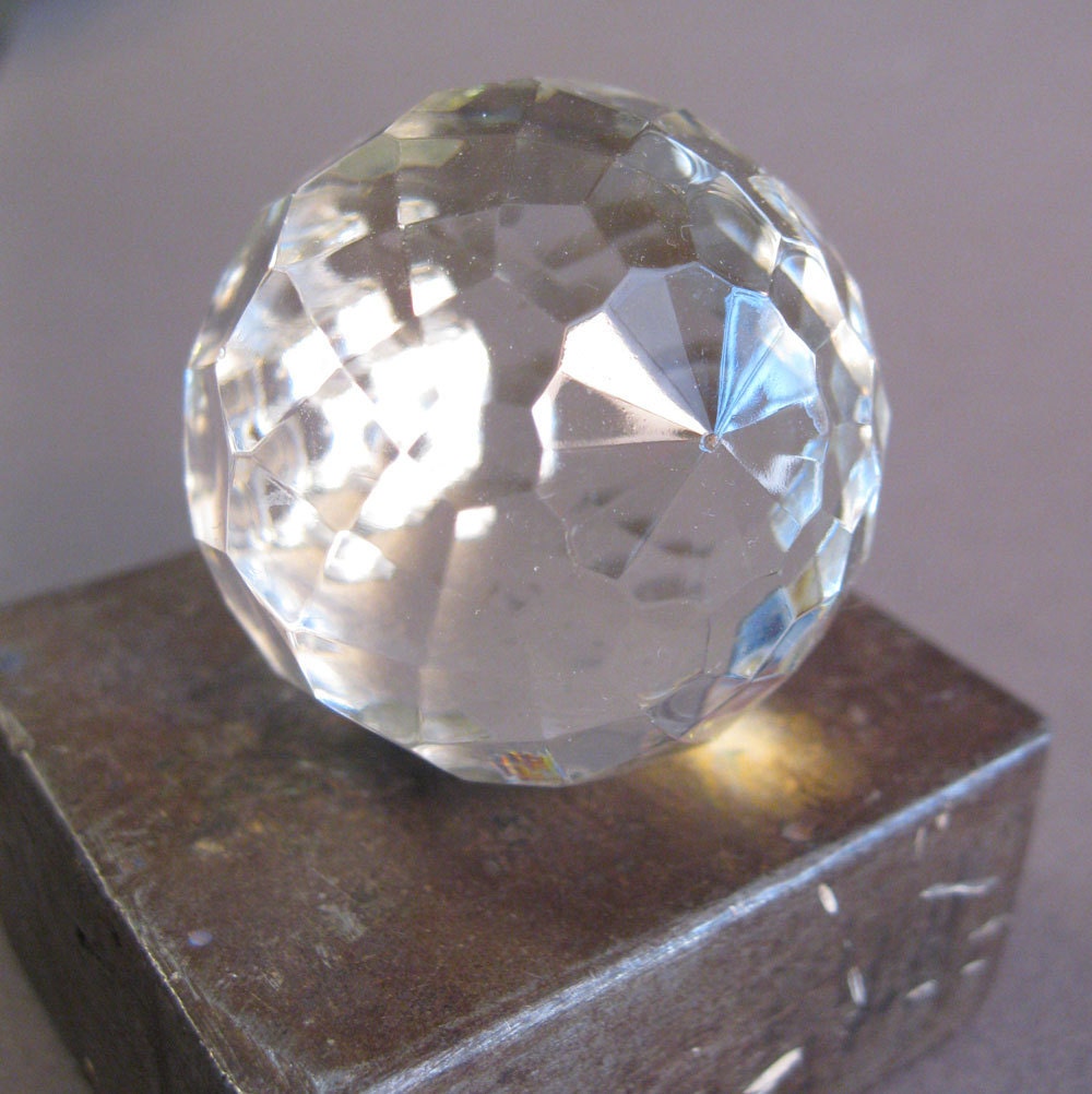 large faceted crystal orb prism sun catcher by theartfloozy