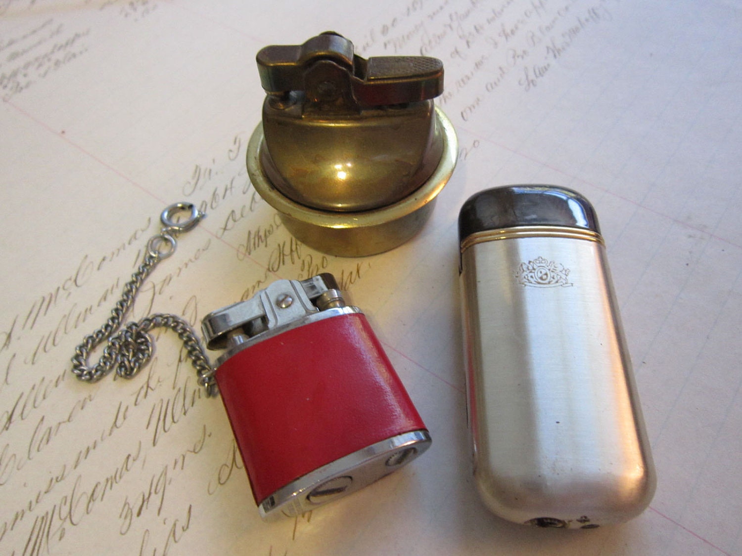 vintage lighters lighter parts metal inserts by theartfloozy