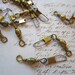 30 metal swivels - attach, connect, brass
