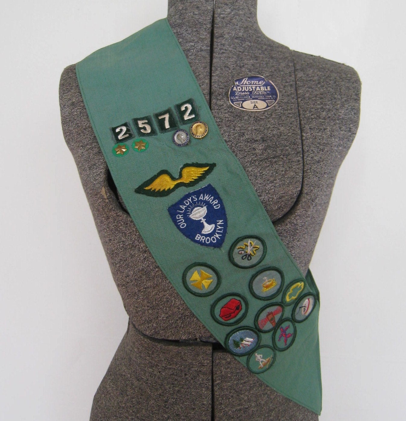 Items similar to Girl Scout Sash with Badges and Pins on Etsy