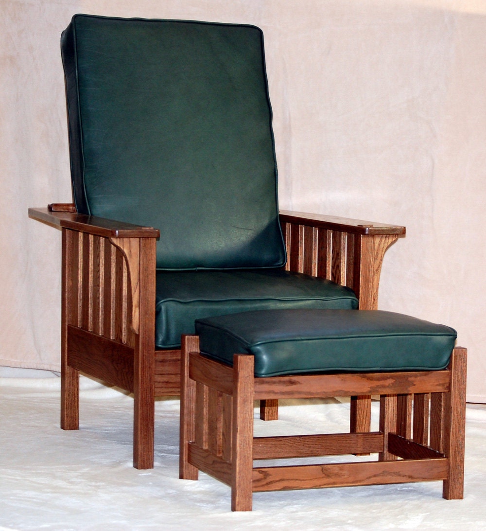 Mission Style Morris Chair with Footrest