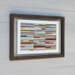 Framed 10 x 14 Giclee Print, Painterly Stripes