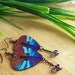 Dragonfly Earrings - Guitar Pick Jewelry