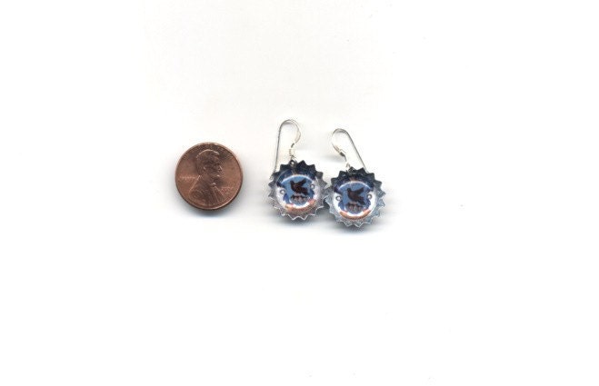 Harry Potter Inspired - Ravenclaw Crest 2 - Earrings - FREE SHIPPING