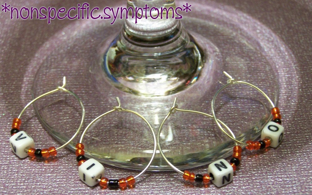 V-I-N-O Wine Charms