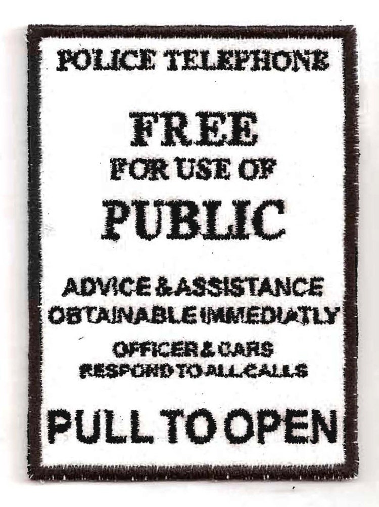 Doctor Who TARDIS Door Sign Patch
