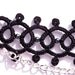 Gothic lace necklace collar choker - statement handmade lace jewelry dark goth steampunk victorian fashion vampire vintage inspired - black